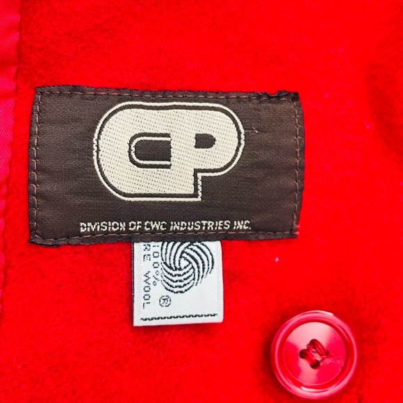 Vintage Small Red Wool Overcoat - Picture 9 of 10